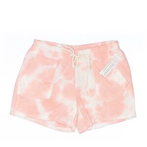 Vanity Women's Athletic Tie-Dye Shorts in Pink and White